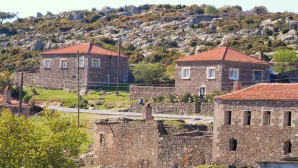 Casas de pedra tradicionais na Turquia — Vídeo de Stock