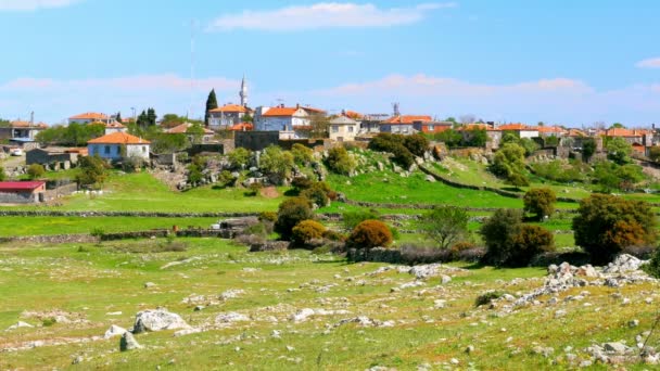 Παραδοσιακές πέτρινες κατοικίες στο Τουρκία — Αρχείο Βίντεο