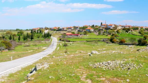 Casas de piedra tradicionales en Turquía — Vídeos de Stock