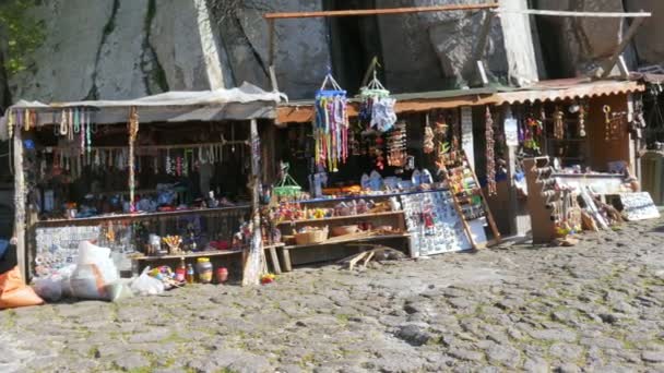 Casas tradicionales turcas de piedra — Vídeos de Stock