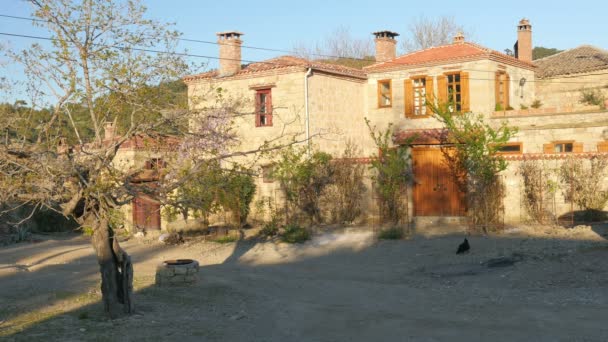 Casas de pedra tradicionais na Turquia — Vídeo de Stock