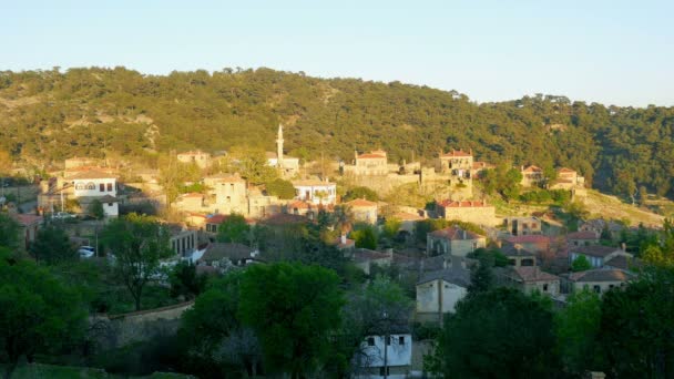 Casas de piedra tradicionales en Turquía — Vídeos de Stock