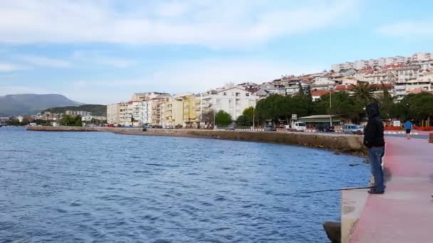 Seaside coast in Izmir — Stock Video