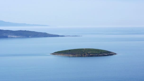 Small tiny island in Turkey — Stock Video