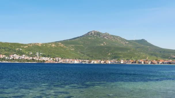 Schöner strand in yeni foca — Stockvideo