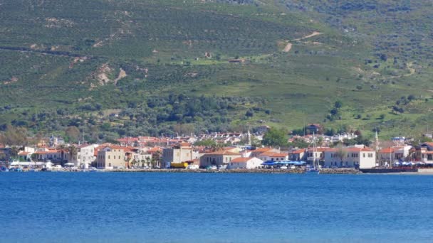 Beautiful seaside in Yeni Foca — Stock Video