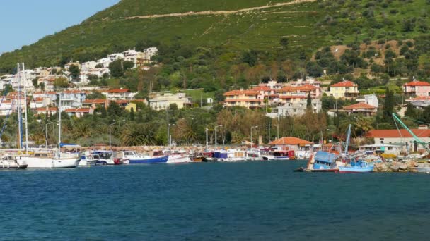 Schöner strand in yeni foca — Stockvideo