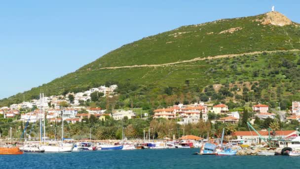 Schöner strand in yeni foca — Stockvideo