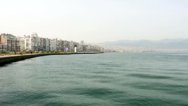 Vista general de la ciudad de Izmir — Vídeos de Stock