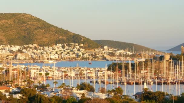 Jachthaven van Bodrum — Stockvideo