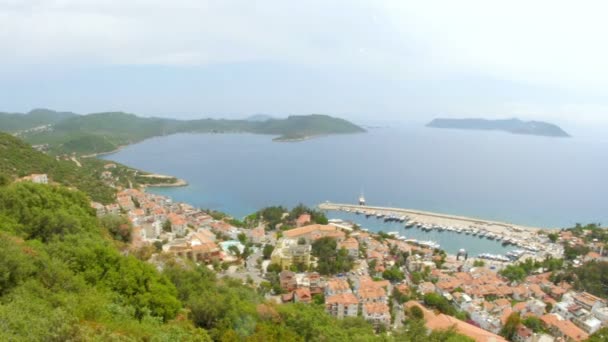 Isola di Meis e terraferma turca — Video Stock