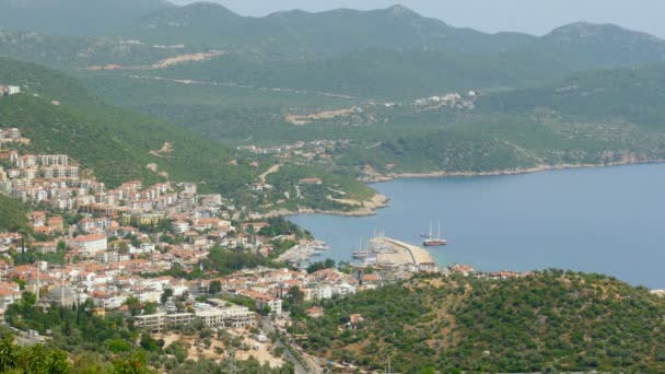 Turquía continental y Meis Island — Vídeo de stock