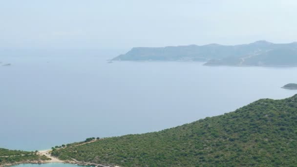 Isola di Meis e terraferma turca — Video Stock