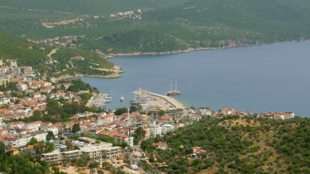 Turquía continental y Meis Island — Vídeo de stock