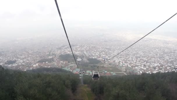 Cableway para Desporto de Inverno — Vídeo de Stock