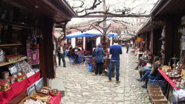 Pasar tradisional Ottoman. — Stok Video