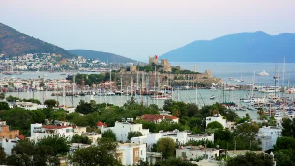 Bodrum, famous holiday destination, timelapse — Stock Video