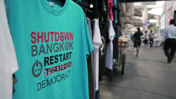 Bangkok shutdown tüntetések — Stock videók