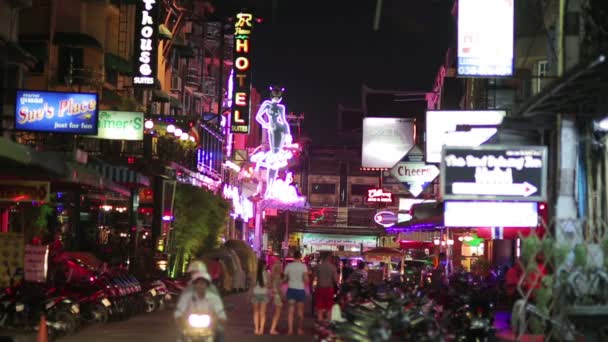 Nightlife with prostitution — Stock Video