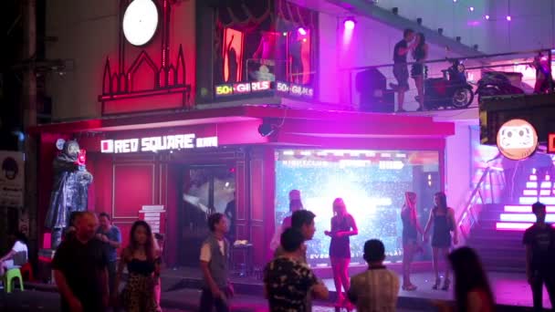 Nightlife with prostitution — Stock Video