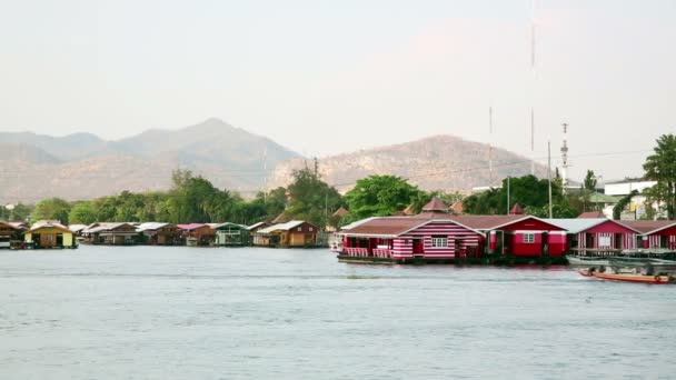 Kanchanaburi city — Stock Video