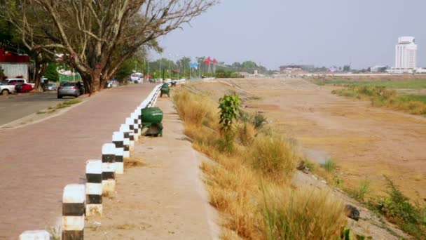 Vientiane Laos, Unusual Capital City — Stock Video