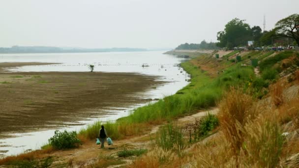 Vientiane Laos, ongewone hoofdstad — Stockvideo