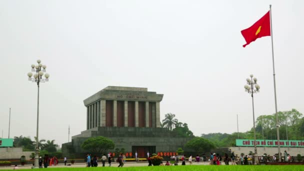 Ho chi minh mausoleum — Stockvideo