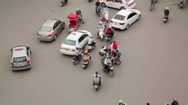 Loco moto tráficos timelapse — Vídeo de stock