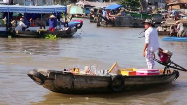 Floating market — Stock Video