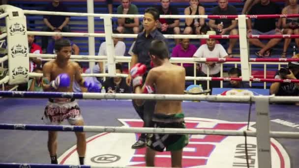 Muay Thai Box Streichhölzer — Stockvideo