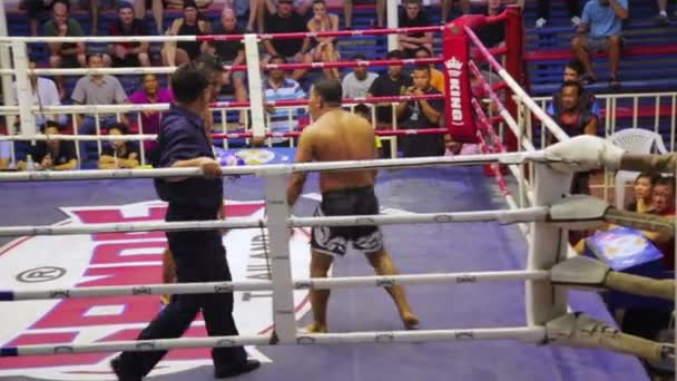 Muay Thai scatola corrisponde — Video Stock