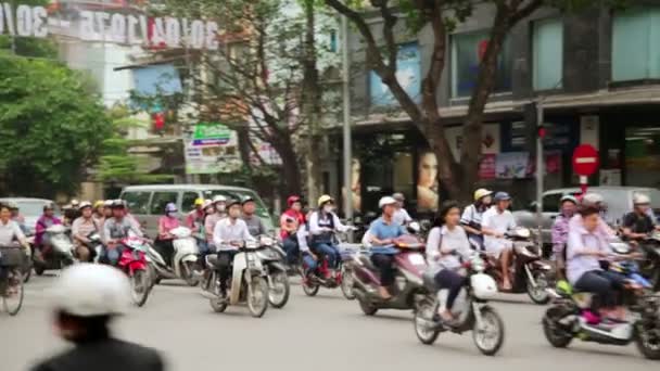 Deli motosiklet trafiği — Stok video