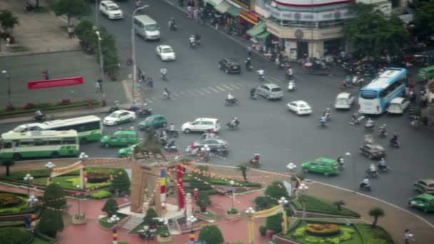 Saigon downtown traffic — Stock Video