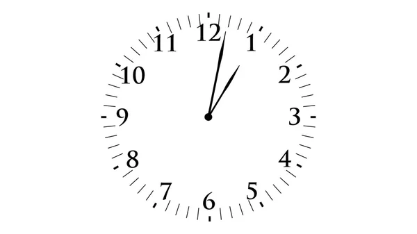 Часы с секундами — стоковое фото