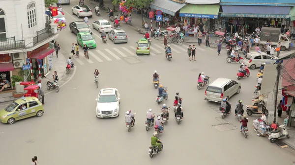 Crazy motorbike traffic — Stock Photo, Image