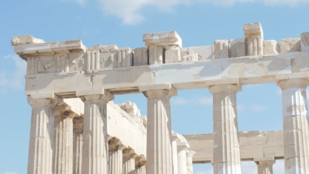 Oude Akropolis in Athene — Stockvideo