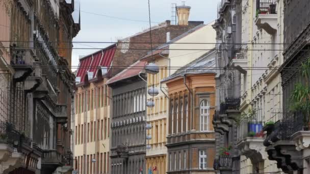 Budapeşte Macar daireler — Stok video