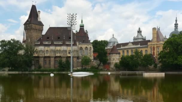 沃伊达奇在布达佩斯的城堡 — 图库视频影像