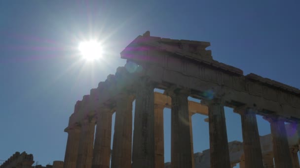 Antiga Acrópole em Atenas — Vídeo de Stock