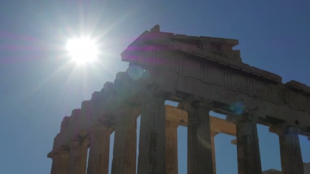 Oude Akropolis in Athene — Stockvideo