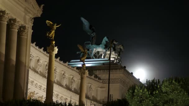 Altare della Patria i Rom — Stockvideo