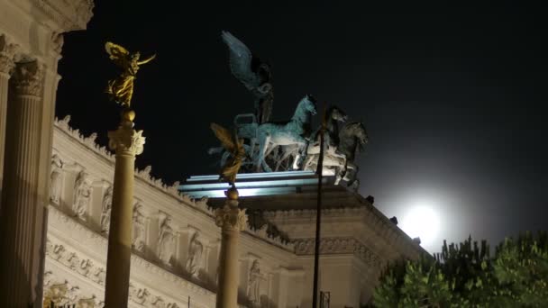 Altare della Patria w Rzymie — Wideo stockowe