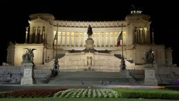 Altare della Patria w Rzymie — Wideo stockowe