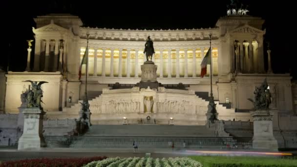 Altare della Patria i Rom — Stockvideo