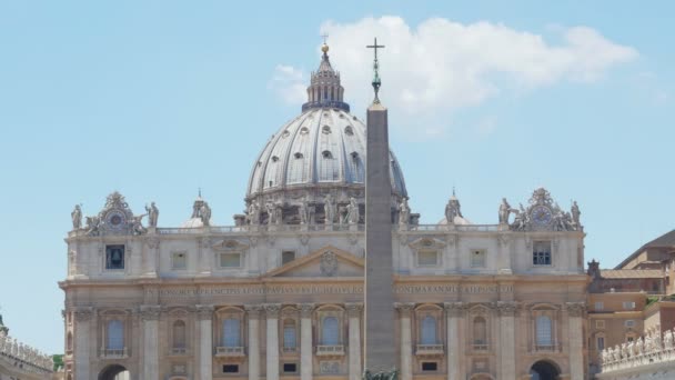 Plaza de San Pedro en el Vaticano — Vídeos de Stock