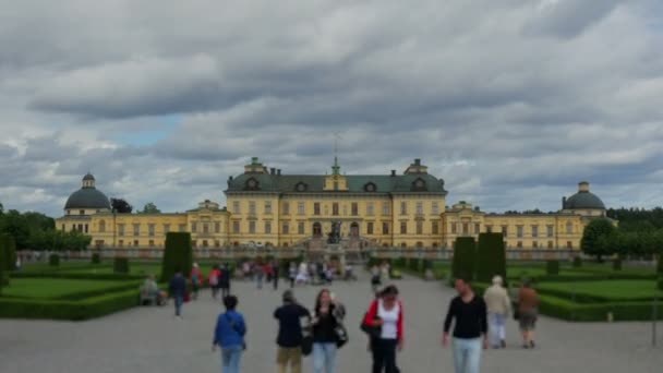 Palác drotningholm ve stockholmu — Stock video