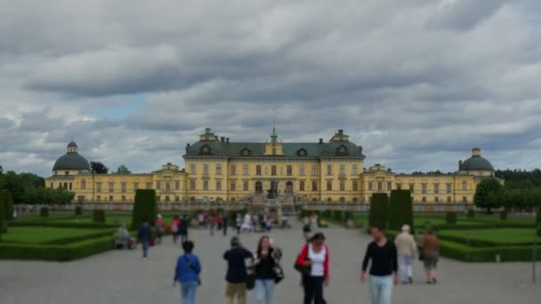 Pałac drottningholm w Sztokholmie — Wideo stockowe