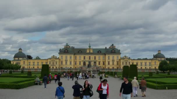 Palacio de Drottningholm en Estocolmo — Vídeos de Stock