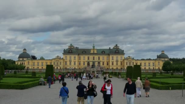 Palácio Drottningholm em Estocolmo — Vídeo de Stock